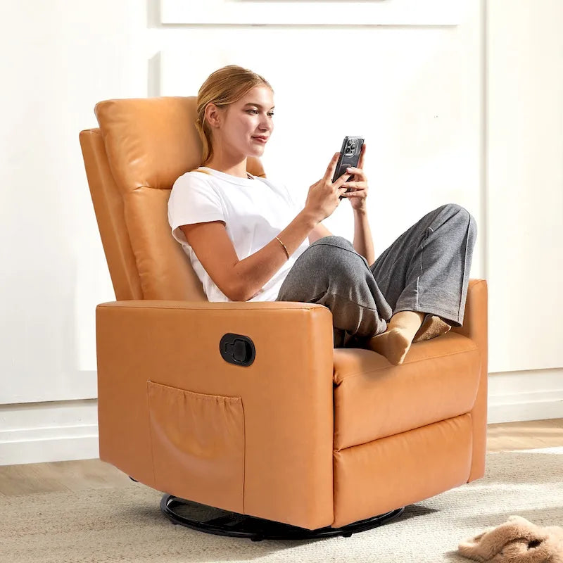 Fauteuil inclinable manuel avec fonction pivotante et glissante