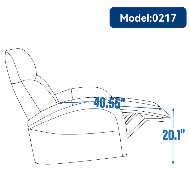 Fauteuil inclinable électrique en similicuir avec pivotement à 270°, fonction planeur/rocker et ports de chargement USB