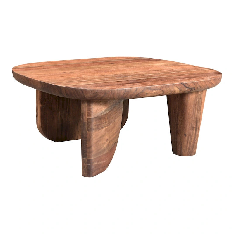 Table basse rustique en acacia massif