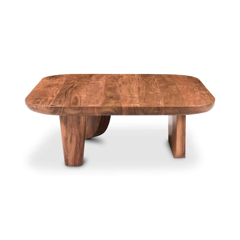 Table basse rustique en acacia massif