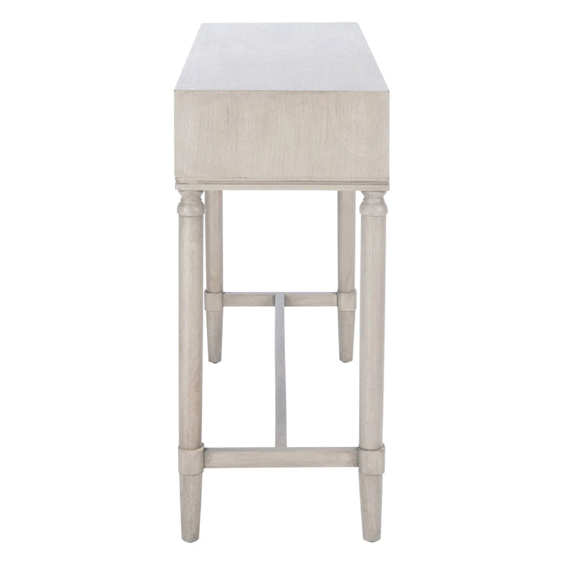 Console de style campagnard français avec 2 tiroirs et détails sculptés
