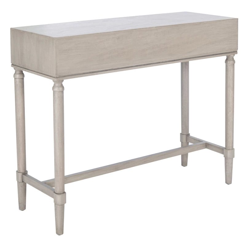 Console de style campagnard français avec 2 tiroirs et détails sculptés