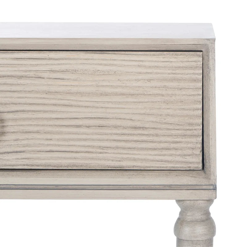 Console de style campagnard français avec 2 tiroirs et détails sculptés