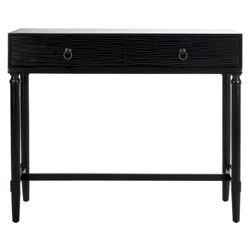 Console de style campagnard français avec 2 tiroirs et détails sculptés