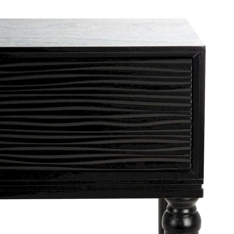 Console de style campagnard français avec 2 tiroirs et détails sculptés