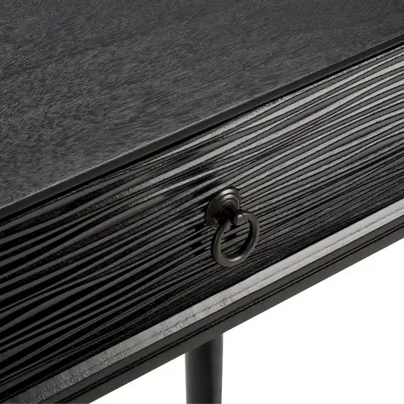 Console de style campagnard français avec 2 tiroirs et détails sculptés