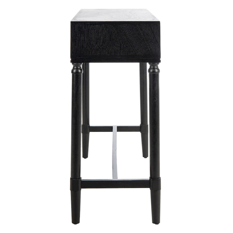 Console de style campagnard français avec 2 tiroirs et détails sculptés