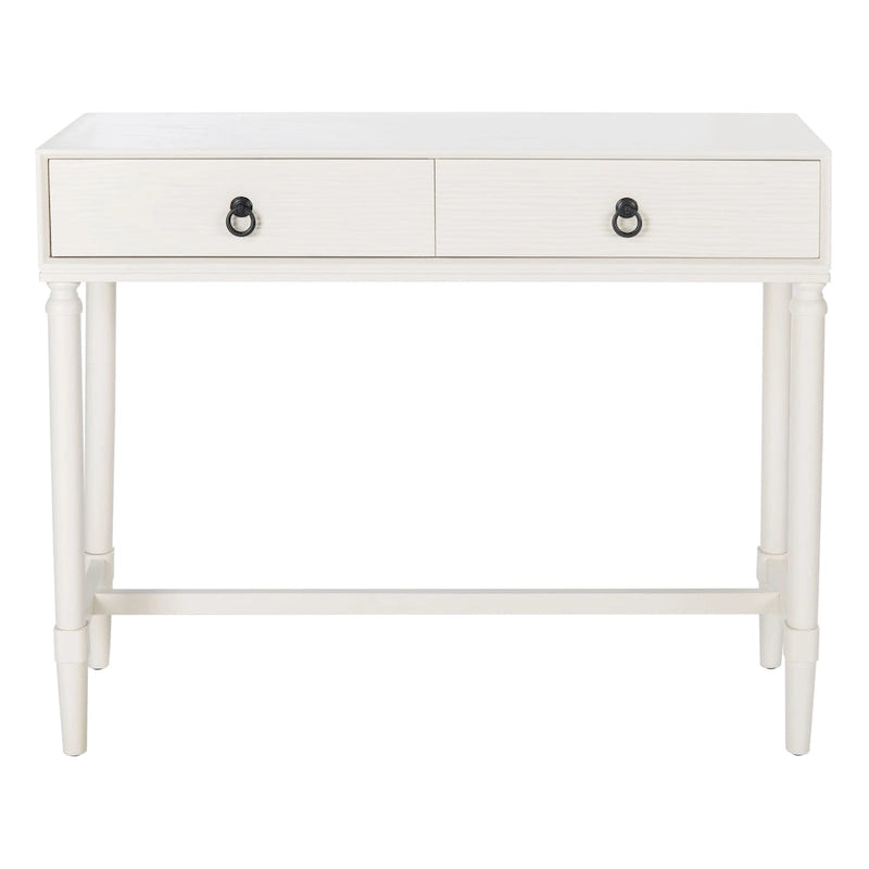 Console de style campagnard français avec 2 tiroirs et détails sculptés