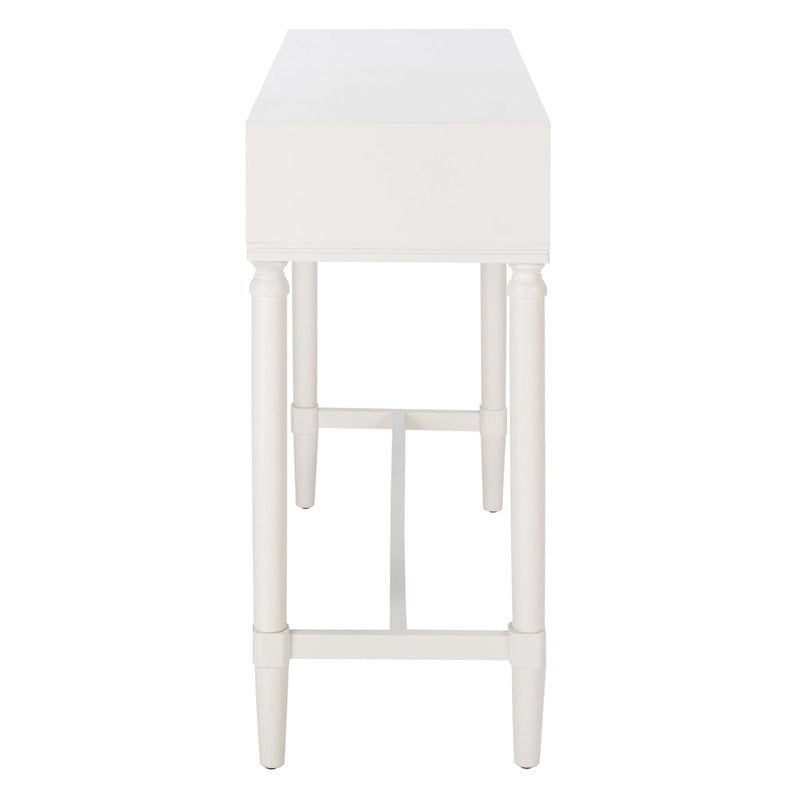 Console de style campagnard français avec 2 tiroirs et détails sculptés
