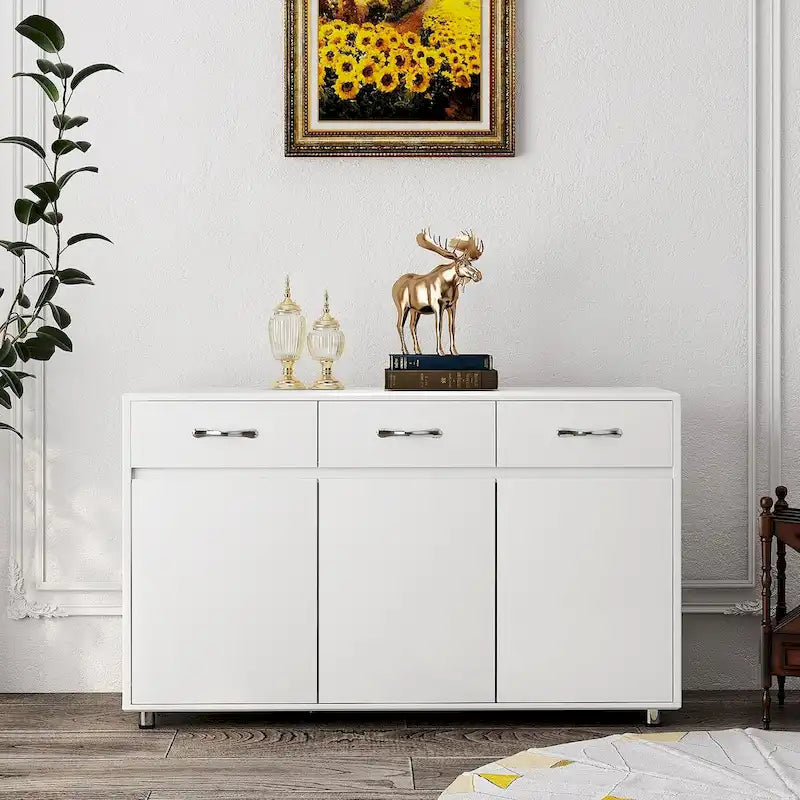 Buffet moderne avec 3 tiroirs et 3 portes – Console de rangement