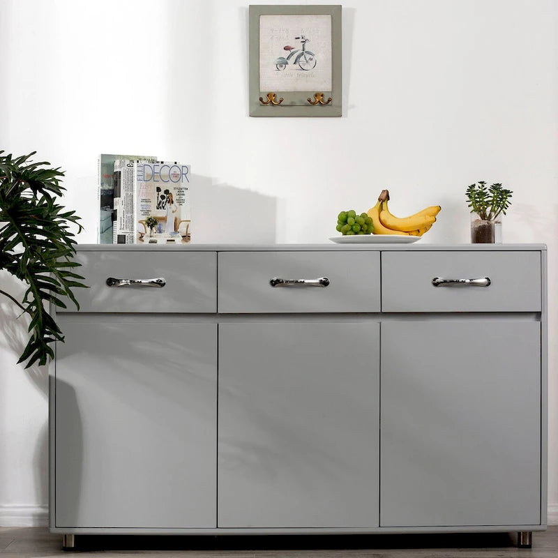 Buffet moderne avec 3 tiroirs et 3 portes – Console de rangement