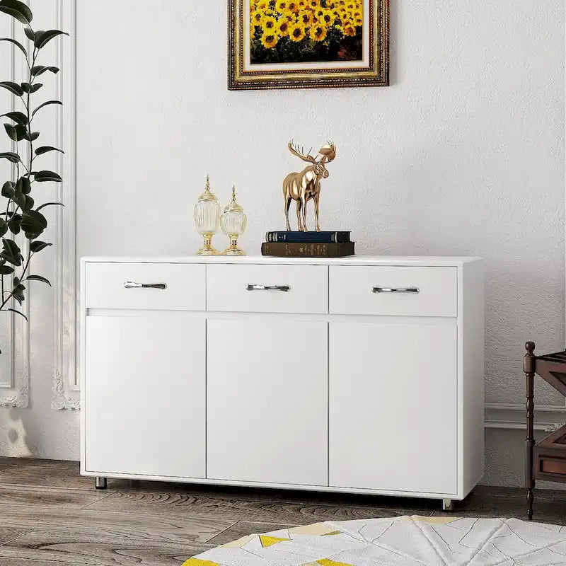 Buffet moderne avec 3 tiroirs et 3 portes – Console de rangement
