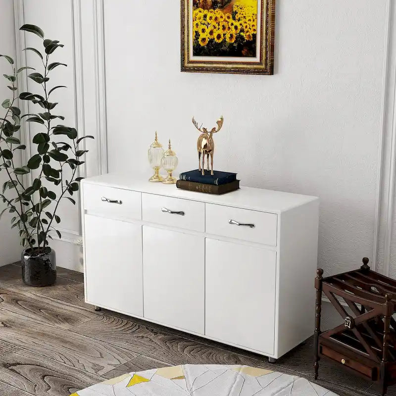 Buffet moderne avec 3 tiroirs et 3 portes – Console de rangement