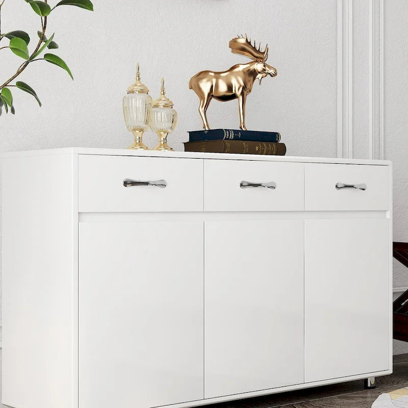 Buffet moderne avec 3 tiroirs et 3 portes – Console de rangement