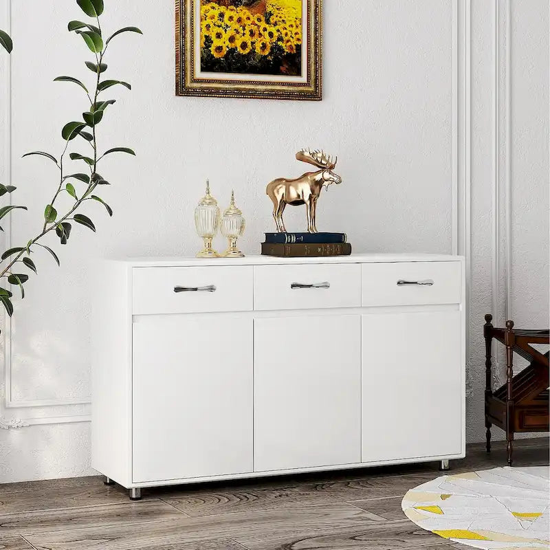 Buffet moderne avec 3 tiroirs et 3 portes – Console de rangement