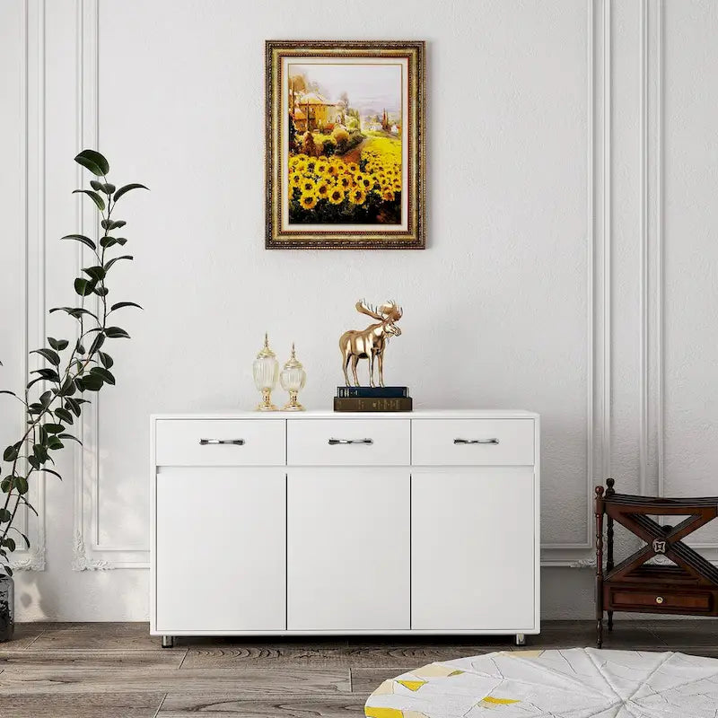 Buffet moderne avec 3 tiroirs et 3 portes – Console de rangement