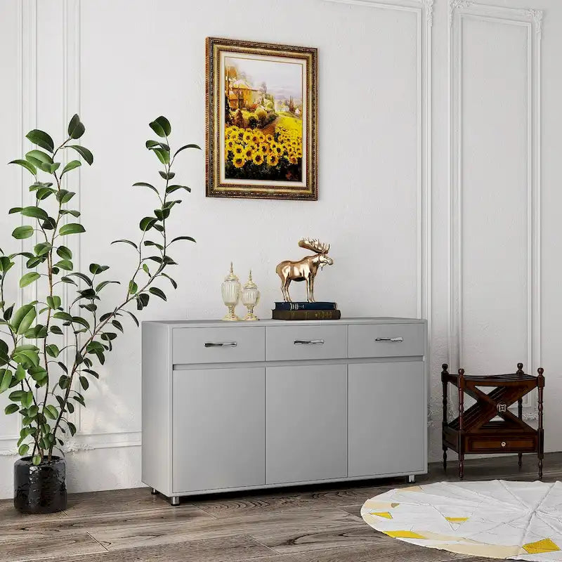Buffet moderne avec 3 tiroirs et 3 portes – Console de rangement