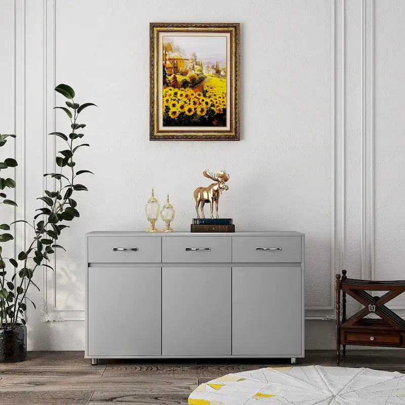 Buffet moderne avec 3 tiroirs et 3 portes – Console de rangement