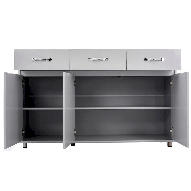 Buffet moderne avec 3 tiroirs et 3 portes – Console de rangement