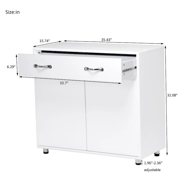 Buffet moderne avec 3 tiroirs et 3 portes – Console de rangement