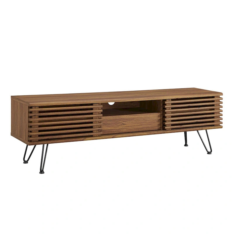 Meuble TV console moderne du milieu du siècle, 59"