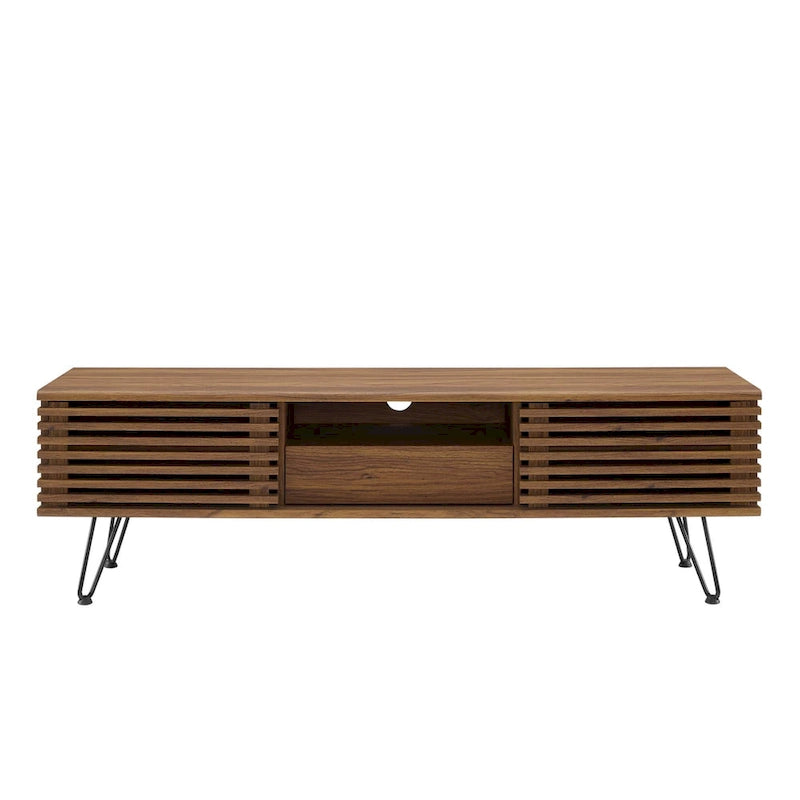 Meuble TV console moderne du milieu du siècle, 59"