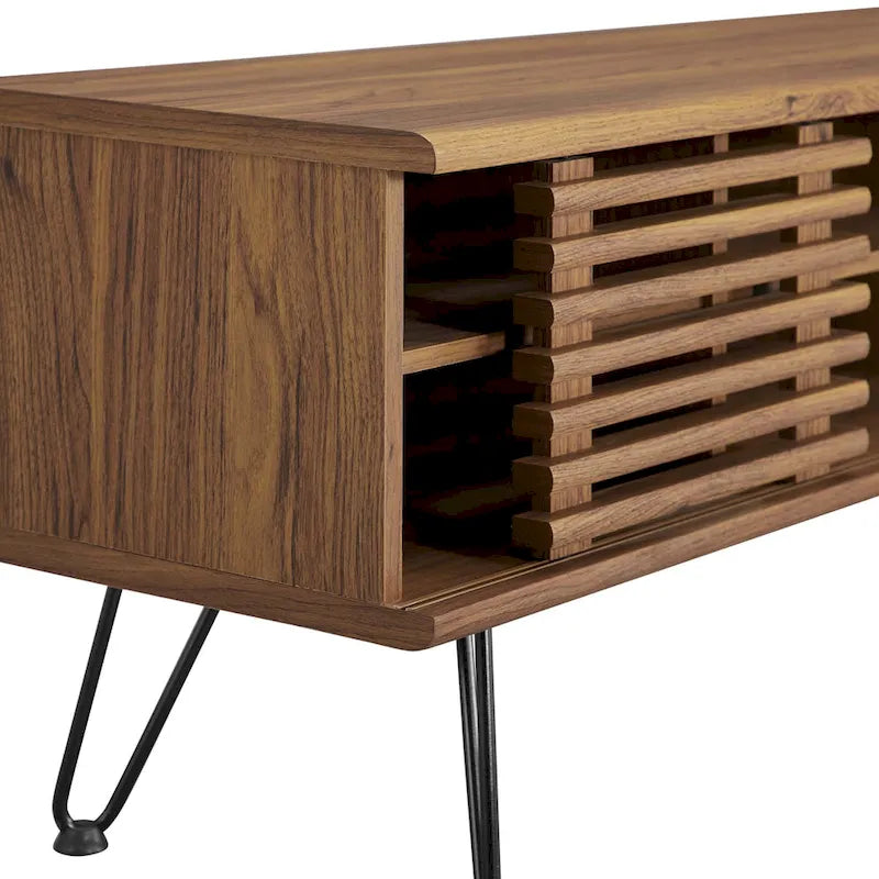 Meuble TV console moderne du milieu du siècle, 59"
