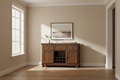 Wide-angle sideboard scene