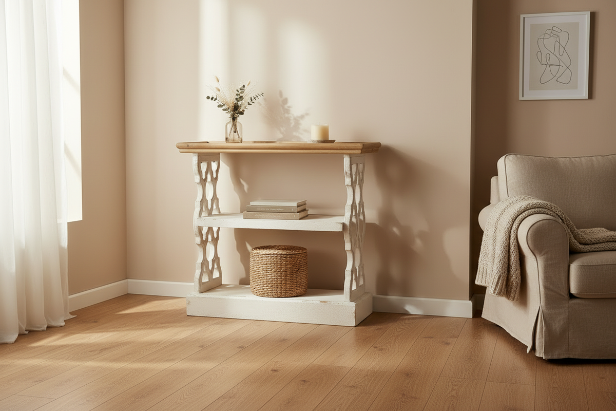 Wide View - Console Table in Interior Scene